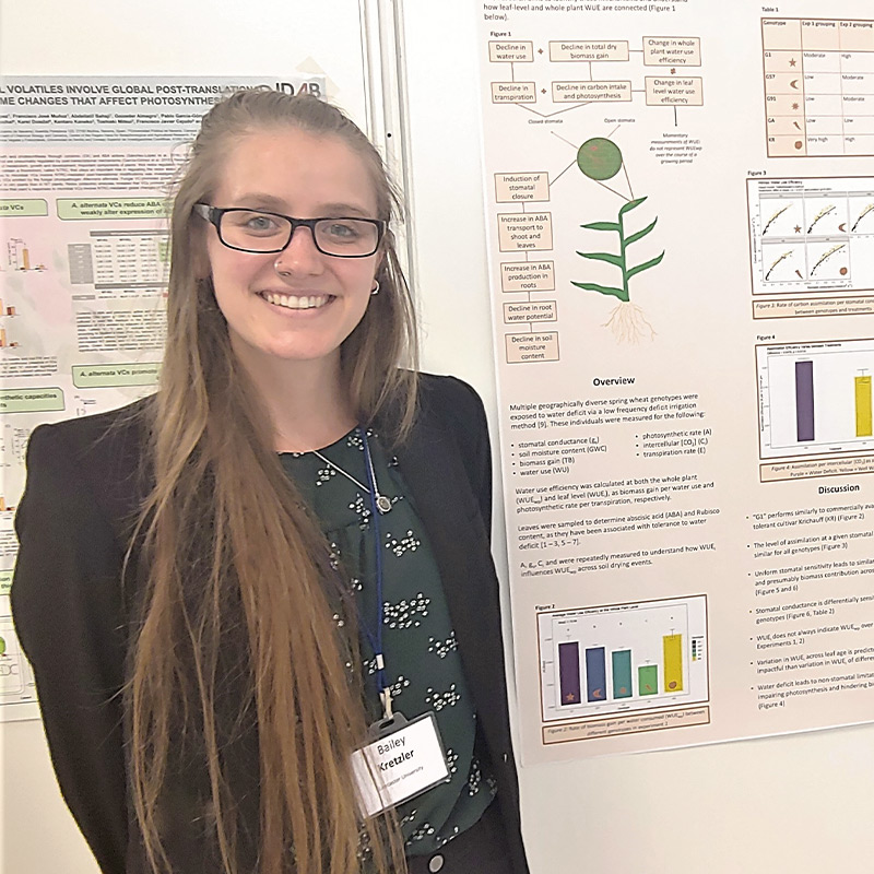Bailey Kretzler, Plant Sciences MSc by Research